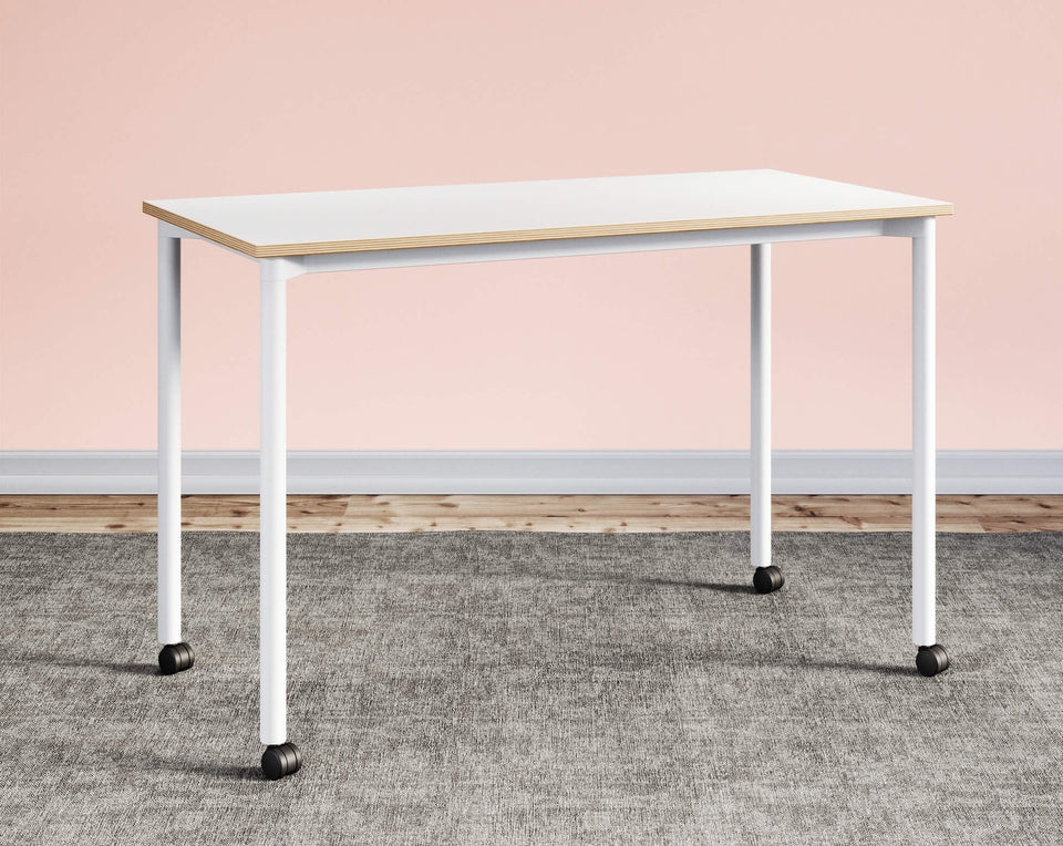 Village table with casters
