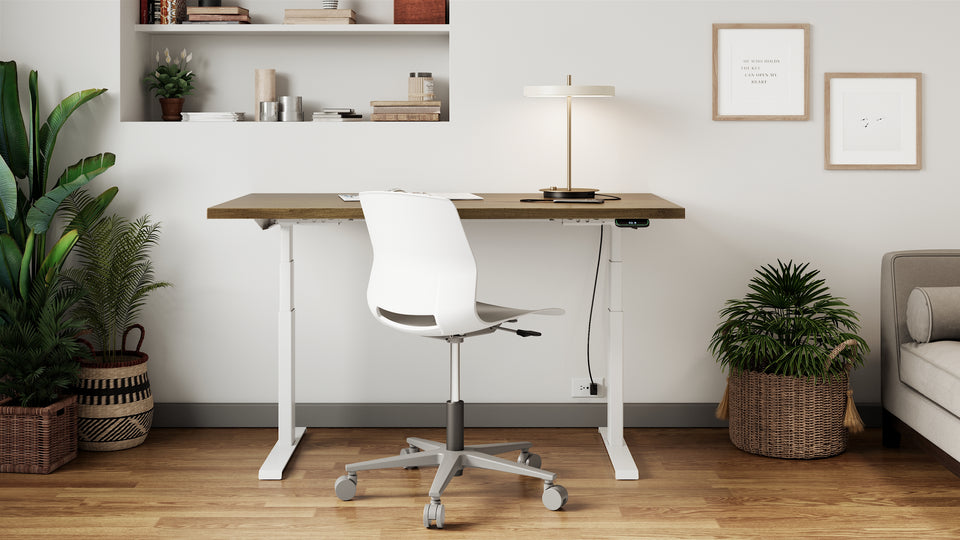 Dundee task chair with adjustable height desk