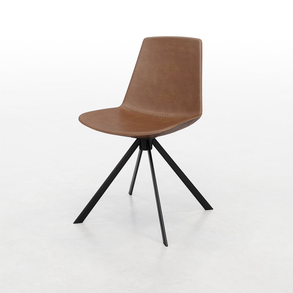 Northbound cafe chair in saddle