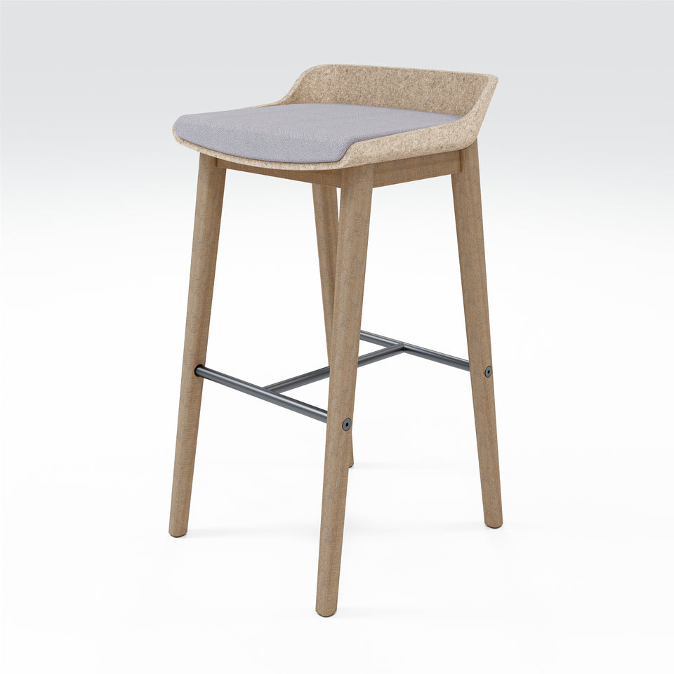 Iver stool in almond and latte